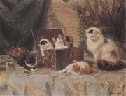 Henriette Ronner, At Play